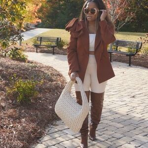 Large Quilted Vegan Leather Hobo Bag